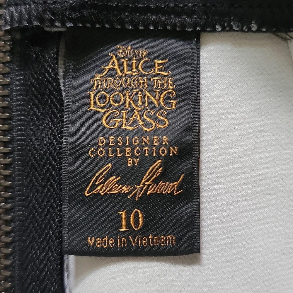 Alice Through the Looking Glass designer black Cheshire Cat skirt - Picture 7 of 7